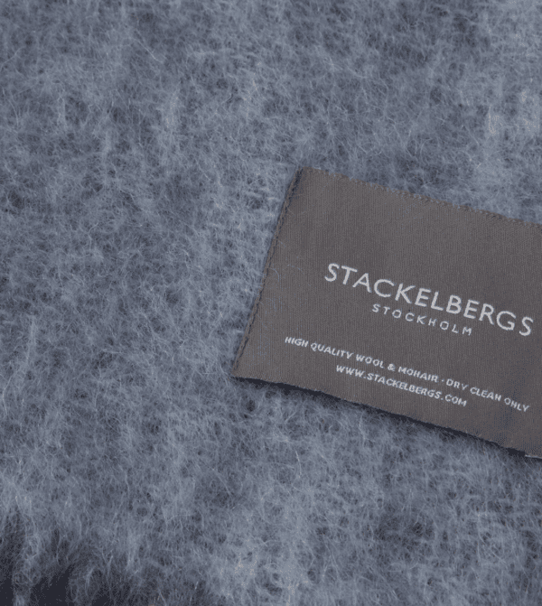 STACKELBERGS - PLAID EN MOHAIR BLEU BROUILLARD – Image 3